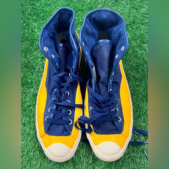 Converse Pop Trading Company x‎ Jack Purcell Pro High Navy Yellow 169006C M-10.5 - Picture 1 of 7